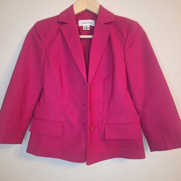 💙 Calvin Klein Blazer - Cotton - Picture 1 of 8